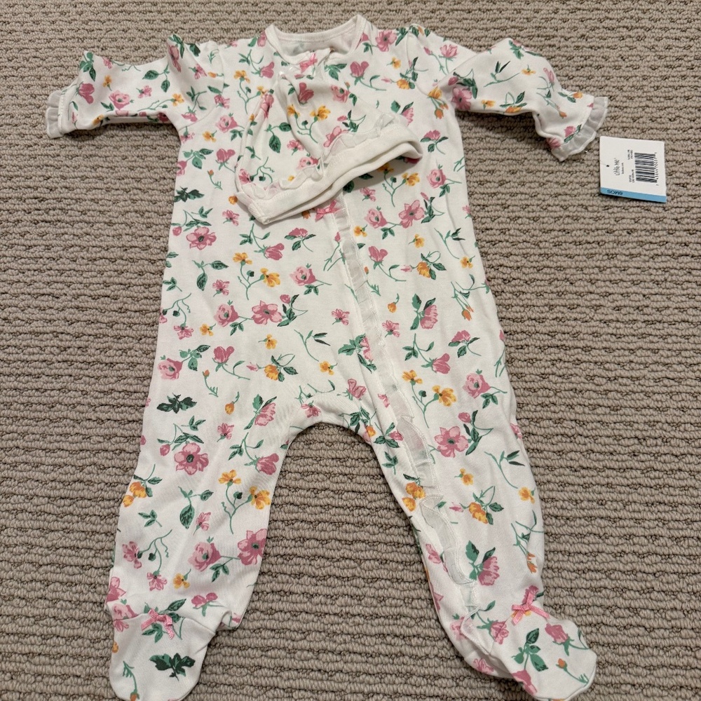 Little Me onesie 6mo with hat